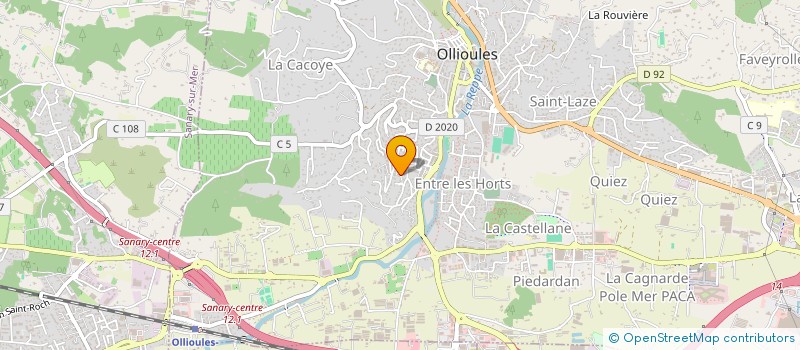 localisation de l'entreprise SOCIETE CIVILE IMMOBILIERE ANAMARY  OLLIOULES