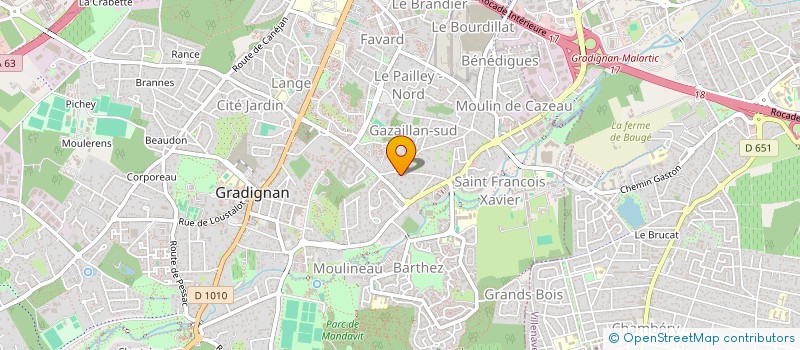 localisation de l'entreprise SOCIETE CIVILE IMMOBILIERE ANEMMA  GRADIGNAN