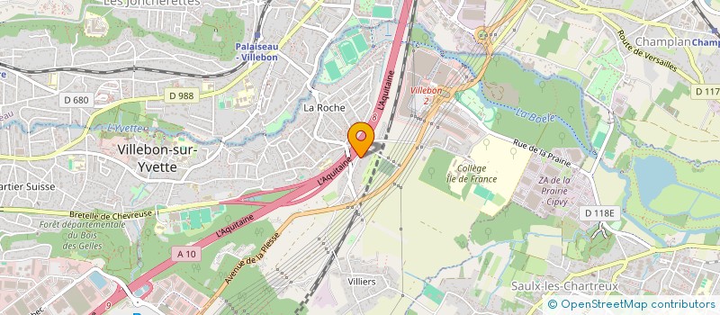 localisation de l'entreprise SOCIETE CIVILE IMMOBILIERE ANIDEL  VILLEBON-SUR-YVETTE