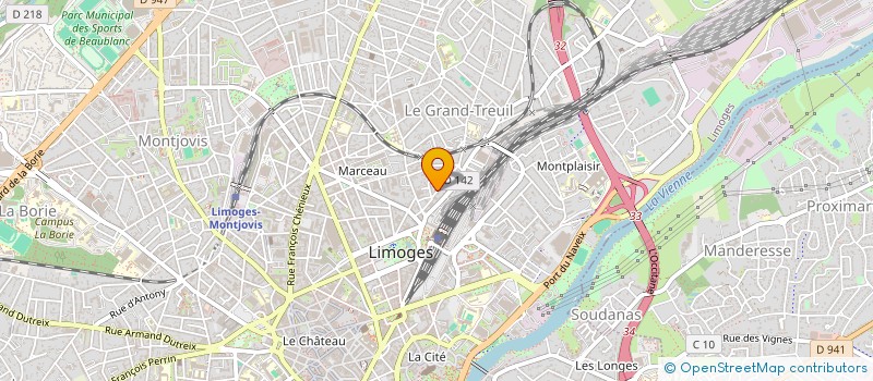 localisation de l'entreprise SOCIETE CIVILE IMMOBILIERE ANOUS à LIMOGES