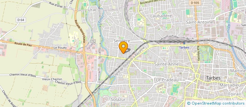 localisation de l'entreprise SOCIETE CIVILE IMMOBILIERE ANTONIN  TARBES