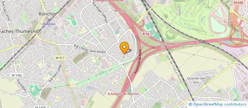 localisation de l'entreprise SOCIETE CIVILE IMMOBILIERE AR-T-FAC  RONCHIN