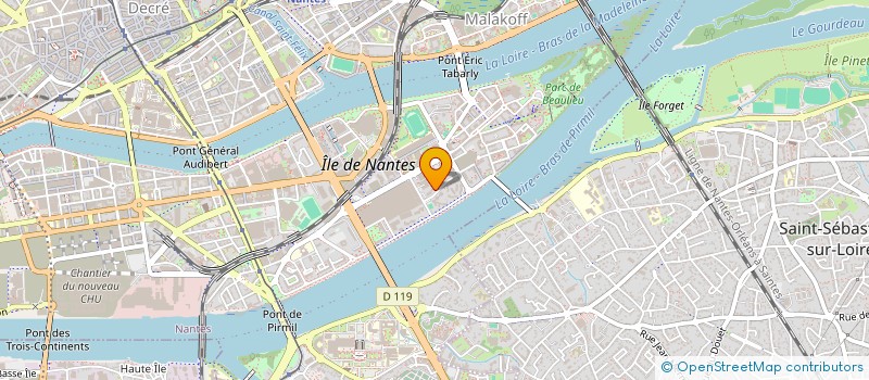 localisation de l'entreprise SOCIETE CIVILE IMMOBILIERE ARHELA  NANTES
