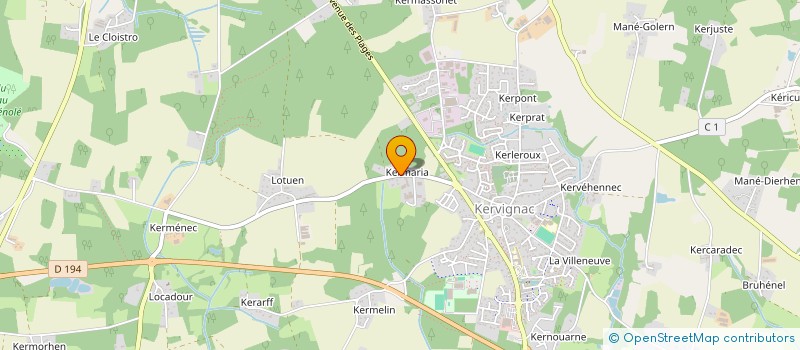 localisation de l'entreprise SOCIETE CIVILE IMMOBILIERE ARMARAL à KERVIGNAC