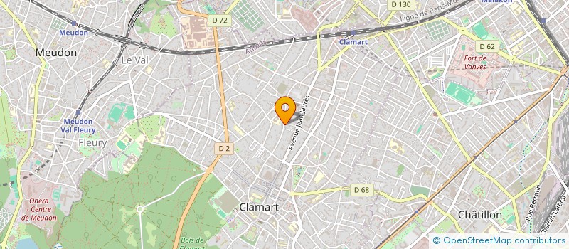 localisation de l'entreprise SOCIETE CIVILE IMMOBILIERE ARTACHAT  CLAMART