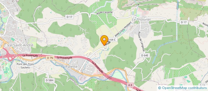 localisation de l'entreprise SOCIETE CIVILE IMMOBILIERE ARTAUDS  LE THOLONET