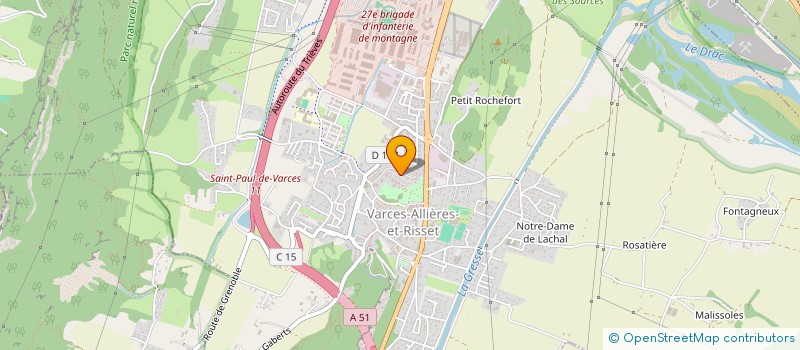 localisation de l'entreprise SOCIETE CIVILE IMMOBILIERE ARYANA à VARCES-ALLIERES-ET-RISSET