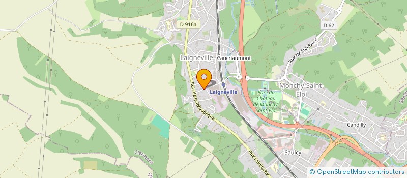 localisation de l'entreprise SOCIETE CIVILE IMMOBILIERE ASSIA IMMOBILIER  LAIGNEVILLE