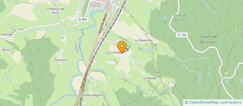 localisation de l'entreprise SOCIETE CIVILE IMMOBILIERE ATELIER DE LA CORBETTE  CLUNY