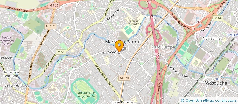 localisation de l'entreprise SOCIETE CIVILE IMMOBILIERE AU BON VOISINAGE à MARCQ-EN-BARŒUL