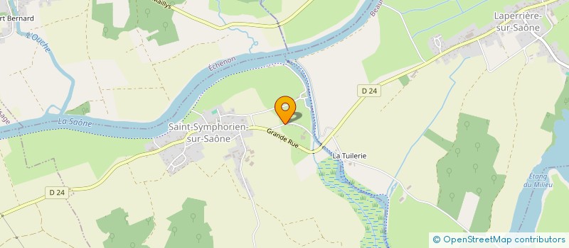 localisation de l'entreprise SOCIETE CIVILE IMMOBILIERE AU LOUP  SAINT-SYMPHORIEN-SUR-SAONE