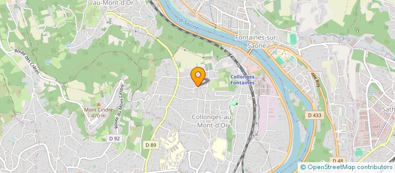 localisation de l'entreprise SOCIETE CIVILE IMMOBILIERE AUBARET  COLLONGES-AU-MONT-D'OR