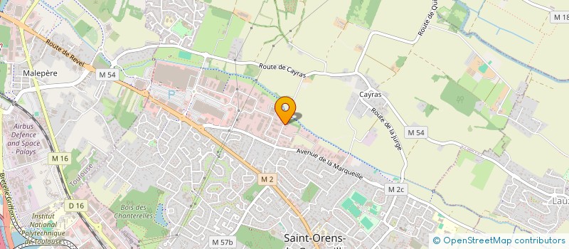 localisation de l'entreprise SOCIETE CIVILE IMMOBILIERE AUBE  SAINT-ORENS-DE-GAMEVILLE