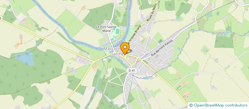 localisation de l'entreprise SOCIETE CIVILE IMMOBILIERE AURANN  MALICORNE-SUR-SARTHE