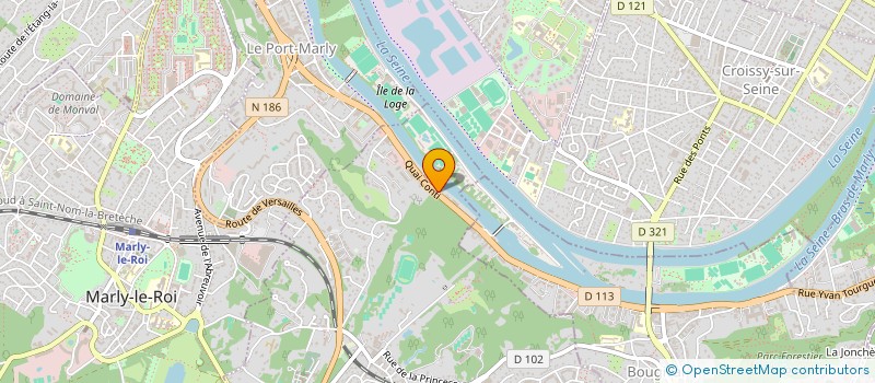 localisation de l'entreprise SOCIETE CIVILE IMMOBILIERE AURORE  LOUVECIENNES