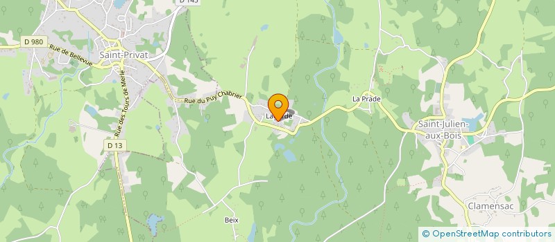 localisation de l'entreprise SOCIETE CIVILE IMMOBILIERE AUTIERE-LASSUDRIE  SAINT-JULIEN-AUX-BOIS