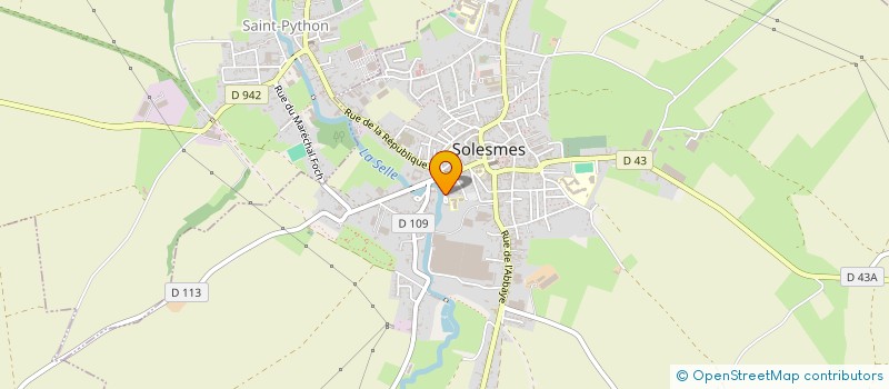 localisation de l'entreprise SOCIETE CIVILE IMMOBILIERE AUX BAMBOUS  SOLESMES