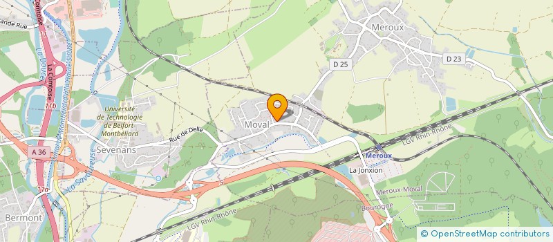 localisation de l'entreprise SOCIETE CIVILE IMMOBILIERE AVENIR  MEROUX-MOVAL