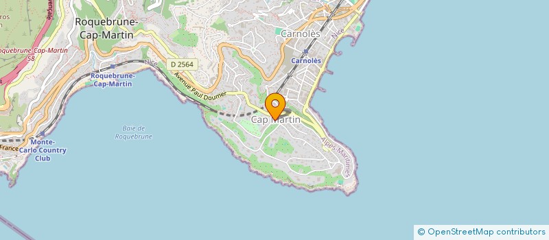 localisation de l'entreprise SOCIETE CIVILE IMMOBILIERE AVL à ROQUEBRUNE-CAP-MARTIN