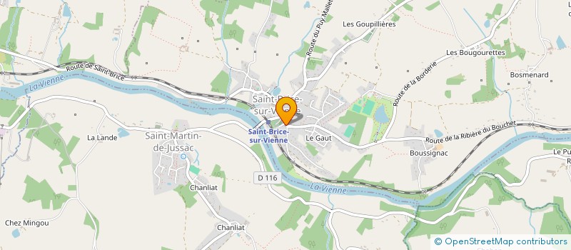 localisation de l'entreprise SOCIETE CIVILE IMMOBILIERE AYROMA  SAINT-BRICE-SUR-VIENNE