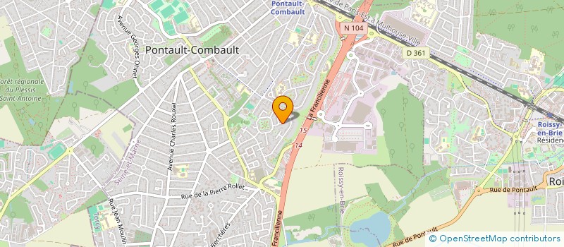 localisation de l'entreprise SOCIETE CIVILE IMMOBILIERE AZB  PONTAULT-COMBAULT