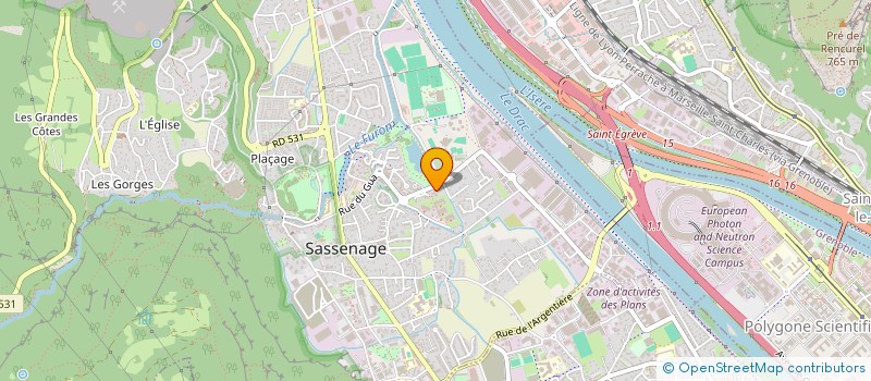 localisation de l'entreprise SOCIETE CIVILE IMMOBILIERE AZUR  SASSENAGE