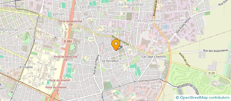 localisation de l'entreprise SOCIETE CIVILE IMMOBILIERE B & A  BRON