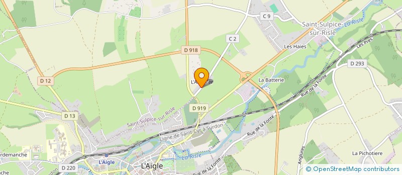 localisation de l'entreprise SOCIETE CIVILE IMMOBILIERE B.D.R.F à SAINT-SULPICE-SUR-RISLE