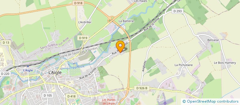 localisation de l'entreprise SOCIETE CIVILE IMMOBILIERE B.M à SAINT-SULPICE-SUR-RISLE