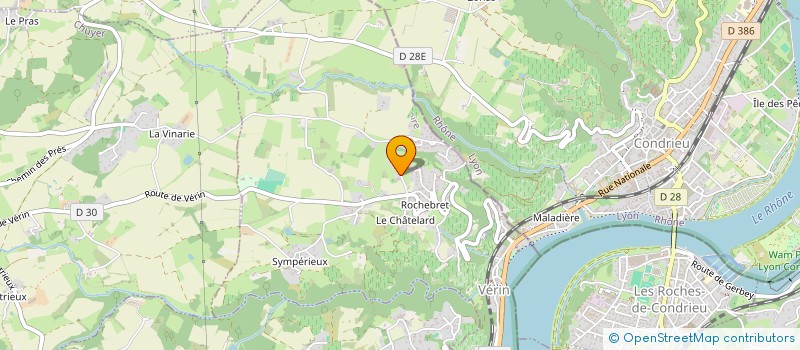 localisation de l'entreprise SOCIETE CIVILE IMMOBILIERE B.M. DEPOT  VERIN