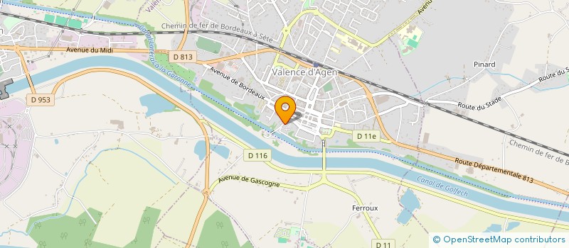 localisation de l'entreprise SOCIETE CIVILE IMMOBILIERE B.O  VALENCE