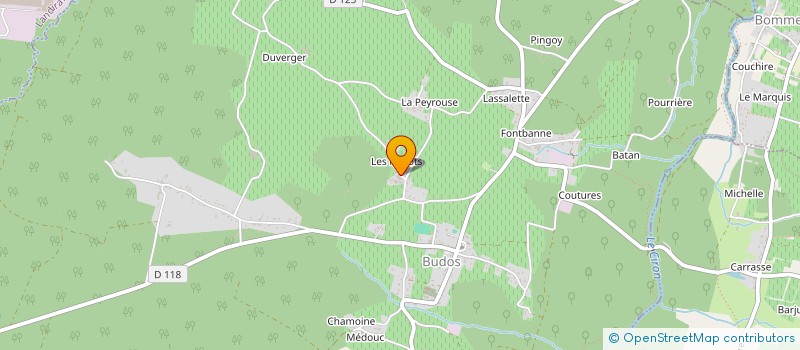 localisation de l'entreprise SOCIETE CIVILE IMMOBILIERE B.P 14  BUDOS