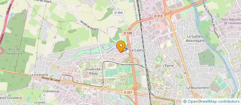 localisation de l'entreprise SOCIETE CIVILE IMMOBILIERE B R B T  LE MANS