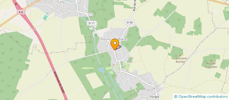 localisation de l'entreprise SOCIETE CIVILE IMMOBILIERE BABJ  FLEURY-EN-BIERE