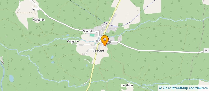 localisation de l'entreprise SOCIETE CIVILE IMMOBILIERE BABORD  UZESTE