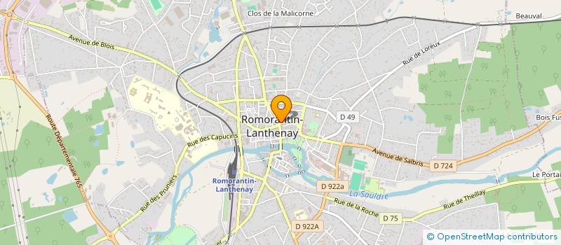 localisation de l'entreprise SOCIETE CIVILE IMMOBILIERE BAHIJA  ROMORANTIN-LANTHENAY