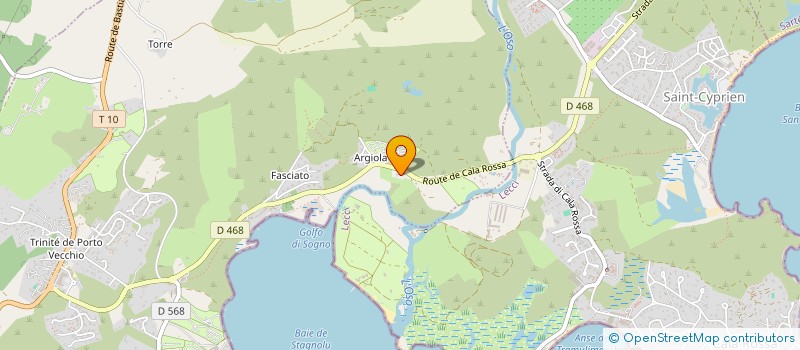 localisation de l'entreprise SOCIETE CIVILE IMMOBILIERE BALIA à PORTO-VECCHIO