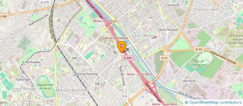 localisation de l'entreprise SOCIETE CIVILE IMMOBILIERE BALIKCI FRERES  REIMS