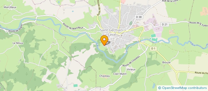 localisation de l'entreprise SOCIETE CIVILE IMMOBILIERE BARAY COLOMBAT  SAINT-GERMAIN-LAVAL