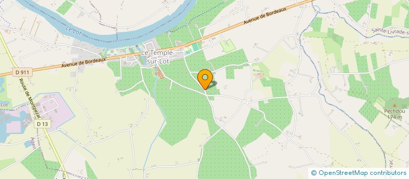 localisation de l'entreprise SOCIETE CIVILE IMMOBILIERE BARNFIELD  LE TEMPLE-SUR-LOT