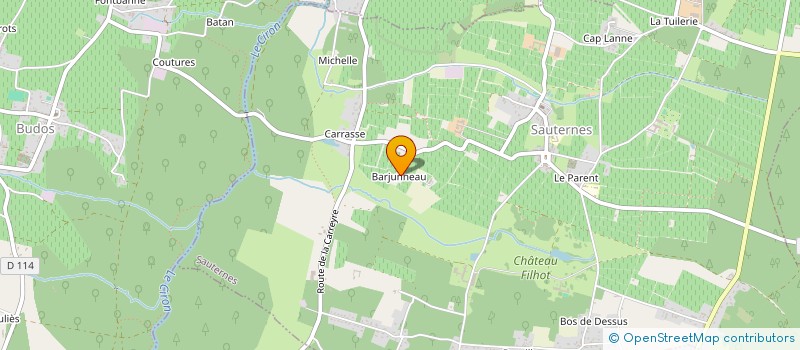 localisation de l'entreprise SOCIETE CIVILE IMMOBILIERE BARON FENOUIL  SAUTERNES