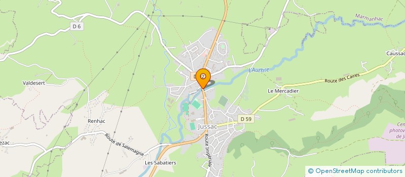 localisation de l'entreprise SOCIETE CIVILE IMMOBILIERE BASTIDE à JUSSAC