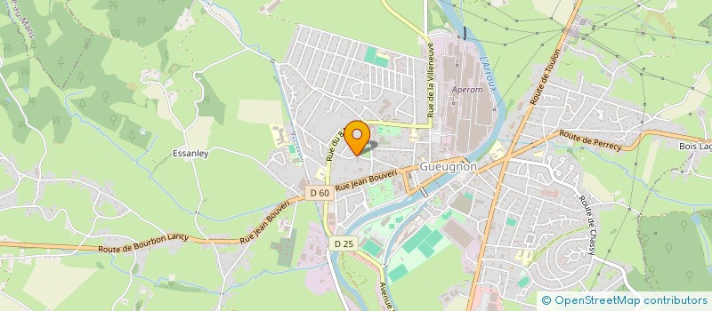 localisation de l'entreprise SOCIETE CIVILE IMMOBILIERE BATIFLORE  GUEUGNON