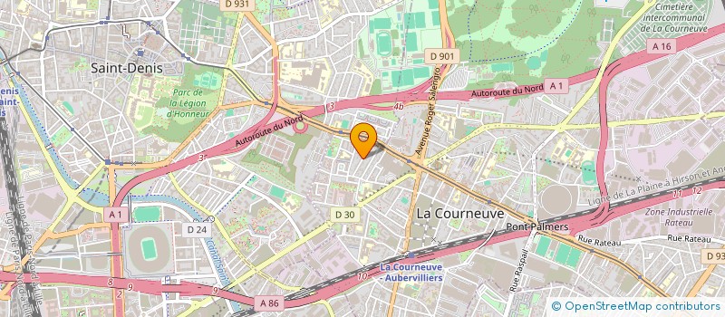 localisation de l'entreprise SOCIETE CIVILE IMMOBILIERE BATO ET VUK à LA COURNEUVE