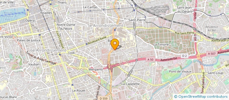 localisation de l'entreprise SOCIETE CIVILE IMMOBILIERE BAUME TIMONE à MARSEILLE