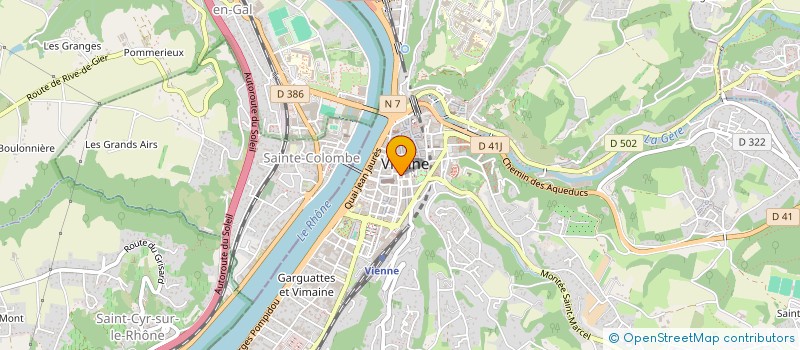 localisation de l'entreprise SOCIETE CIVILE IMMOBILIERE BAZAVE  VIENNE