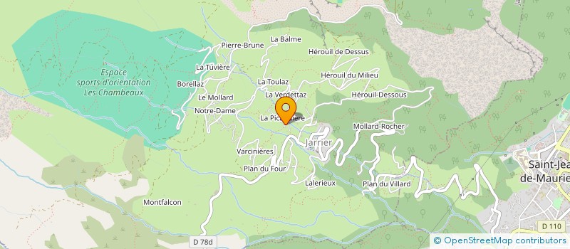 localisation de l'entreprise SOCIETE CIVILE IMMOBILIERE BCVA  ST JEAN DE MAURIENNE
