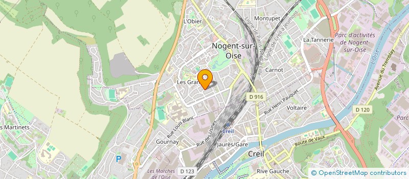 localisation de l'entreprise SOCIETE CIVILE IMMOBILIERE BDS  NOGENT-SUR-OISE