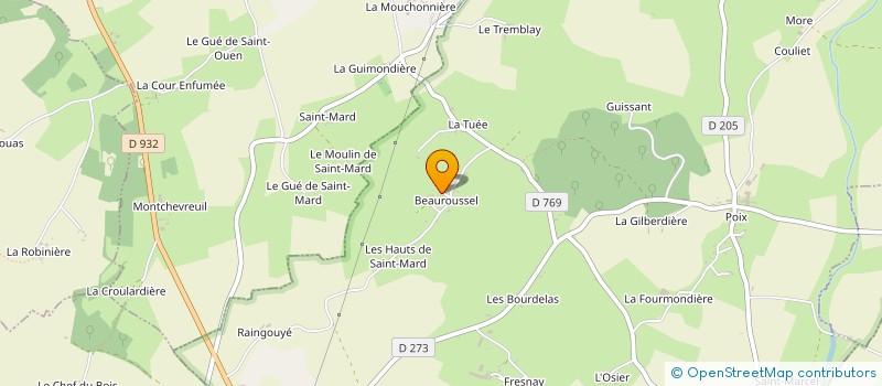 localisation de l'entreprise SOCIETE CIVILE IMMOBILIERE BEAUROUSSEL V.M. à STE CERONNE LES MORTAGNE