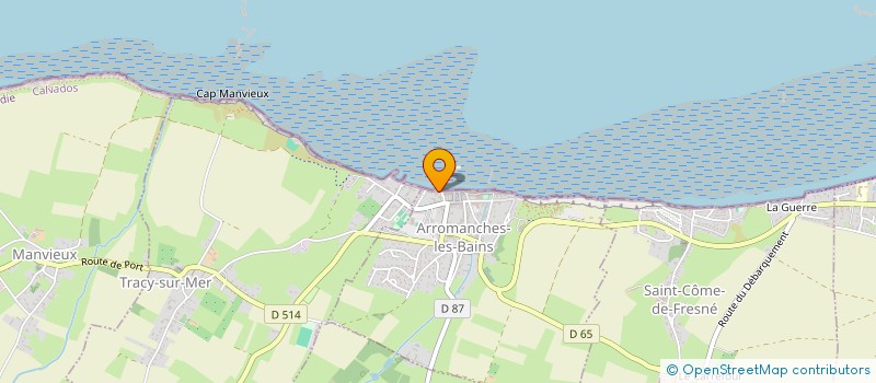 localisation de l'entreprise SOCIETE CIVILE IMMOBILIERE BEAUVAIS MERCADAL PATRIMOINE  ARROMANCHES-LES-BAINS